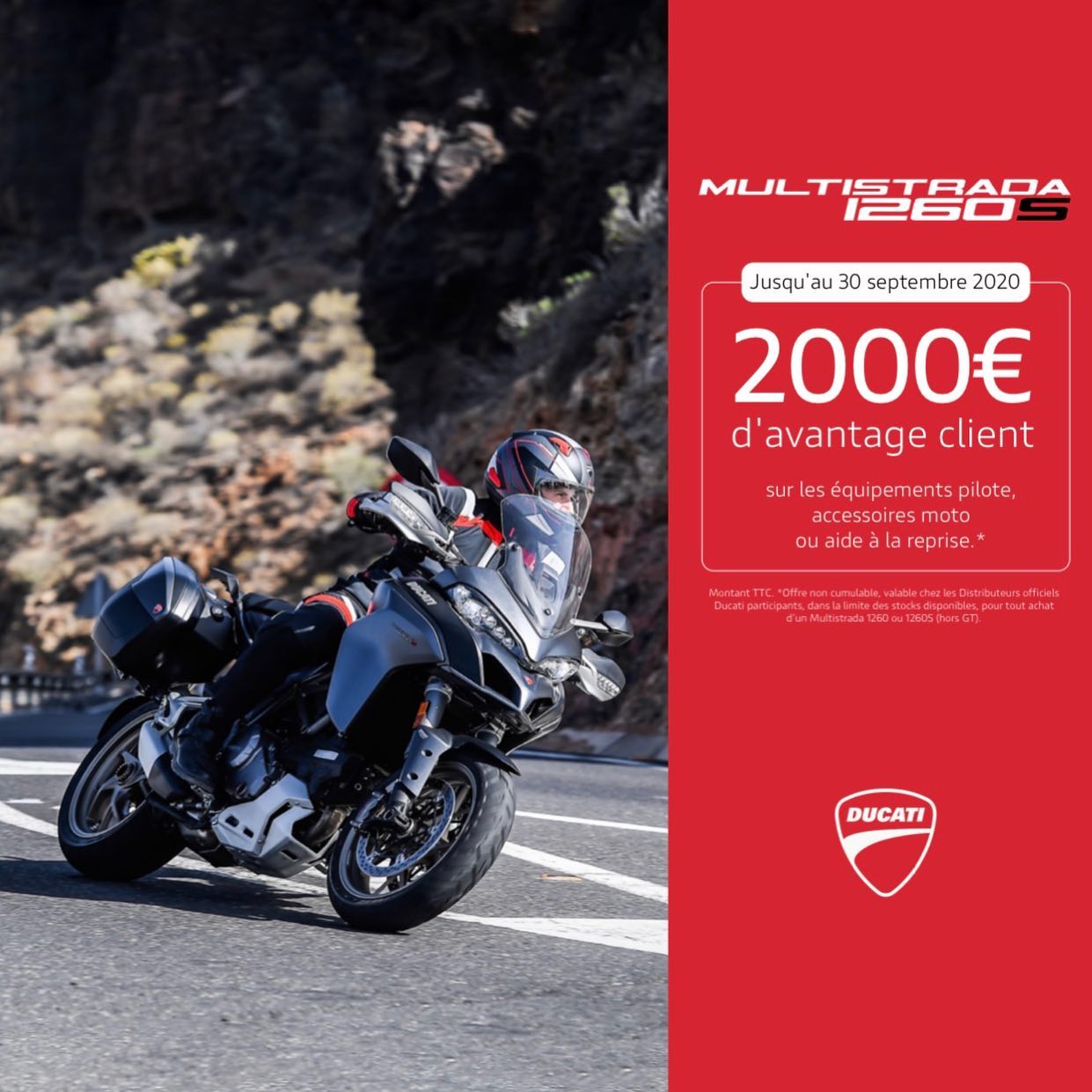 Avantage client sur la Multistrada 1260 S
