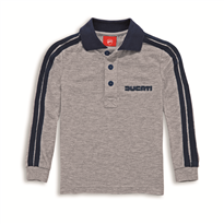 Polo Enfant 80 S gris/bleu