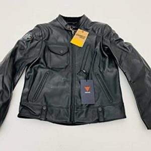 Veste Cuir Noir Cafe Racer
