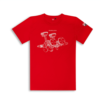 T-shirt Panigale V4 Rouge
