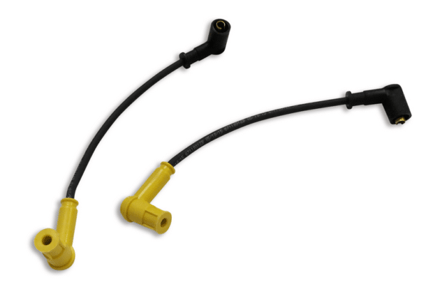 PAIRE CABLE BOUGIES JAUNE SCRAMBLER