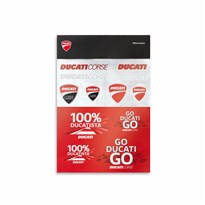 Planche Autocollant 100% Ducatista